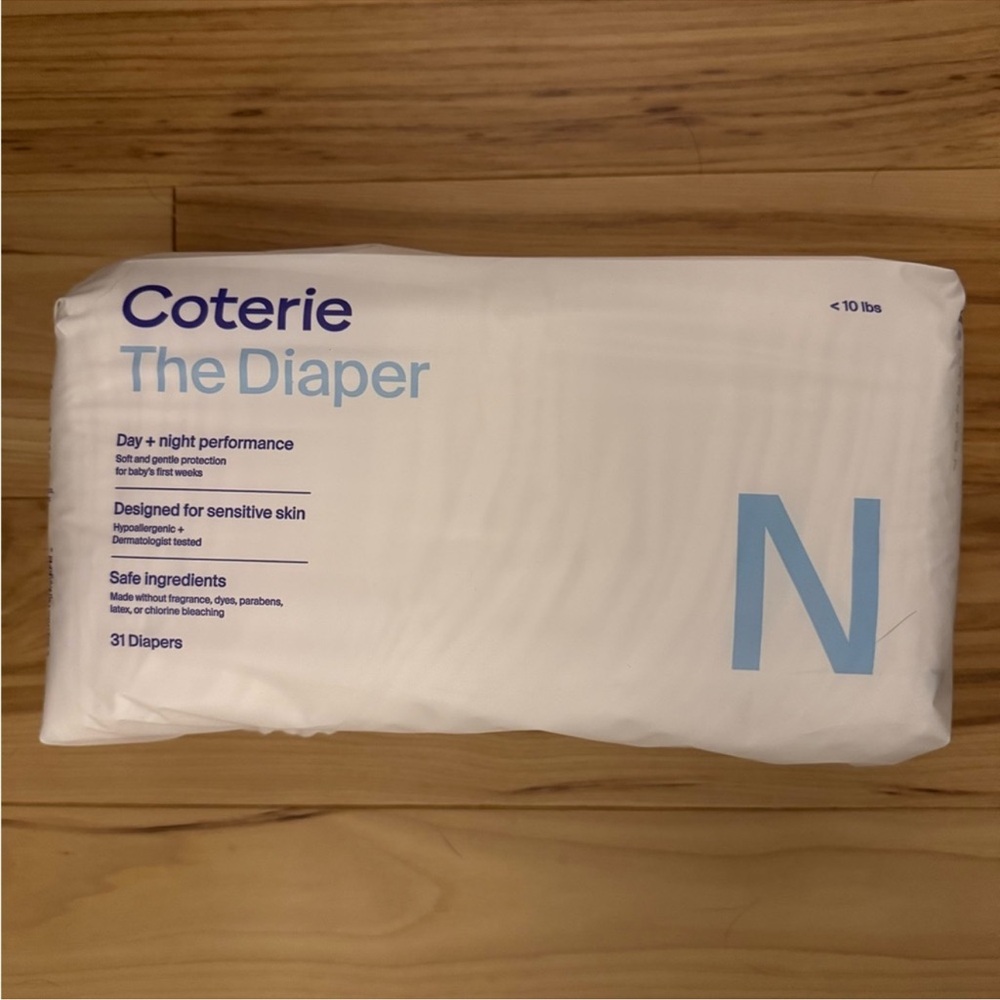 Newborn Diapers <10 lbs (open bag 26 diapers)